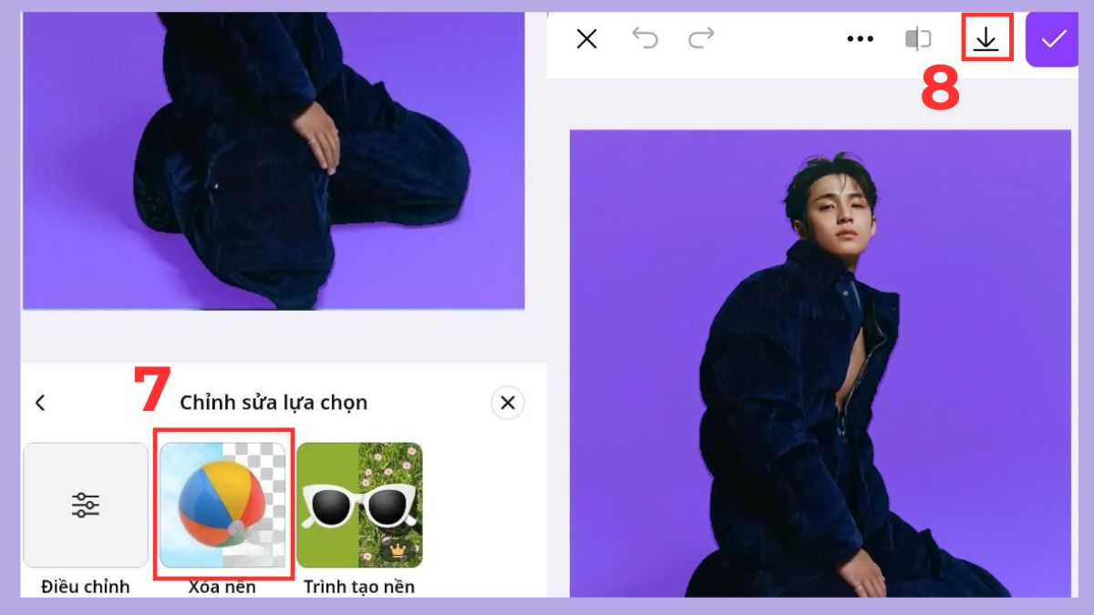 Tạo avatar TikTok trong suốt bằng phần mềm Canva - bước 4