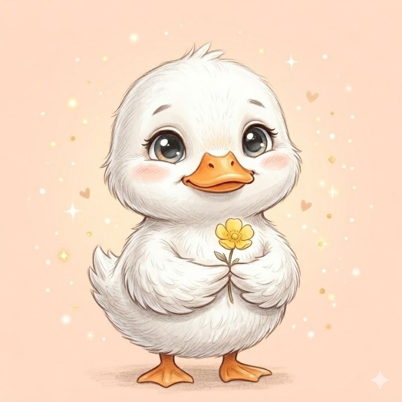 Avatar vịt trắng cute - 3