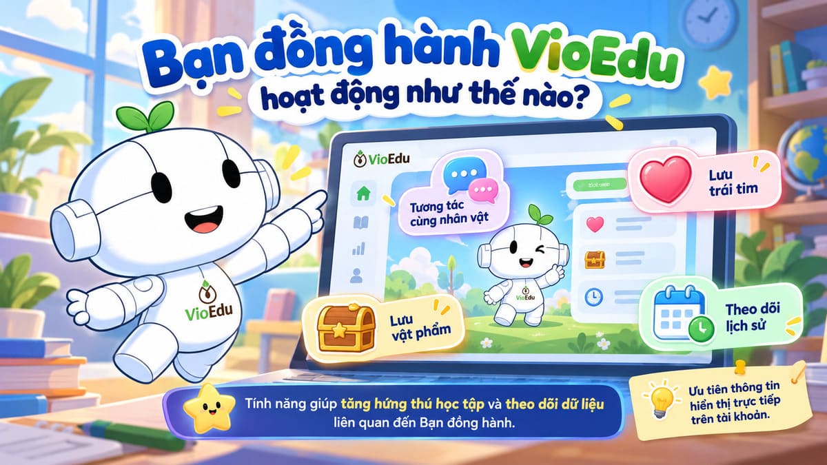 Bạn đồng hành VioEdu hoạt động như thế nào?