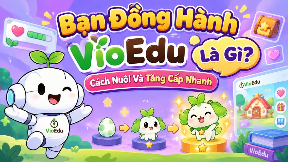 Bạn đồng hành VioEdu là gì? Cách nuôi và tăng cấp nhanh