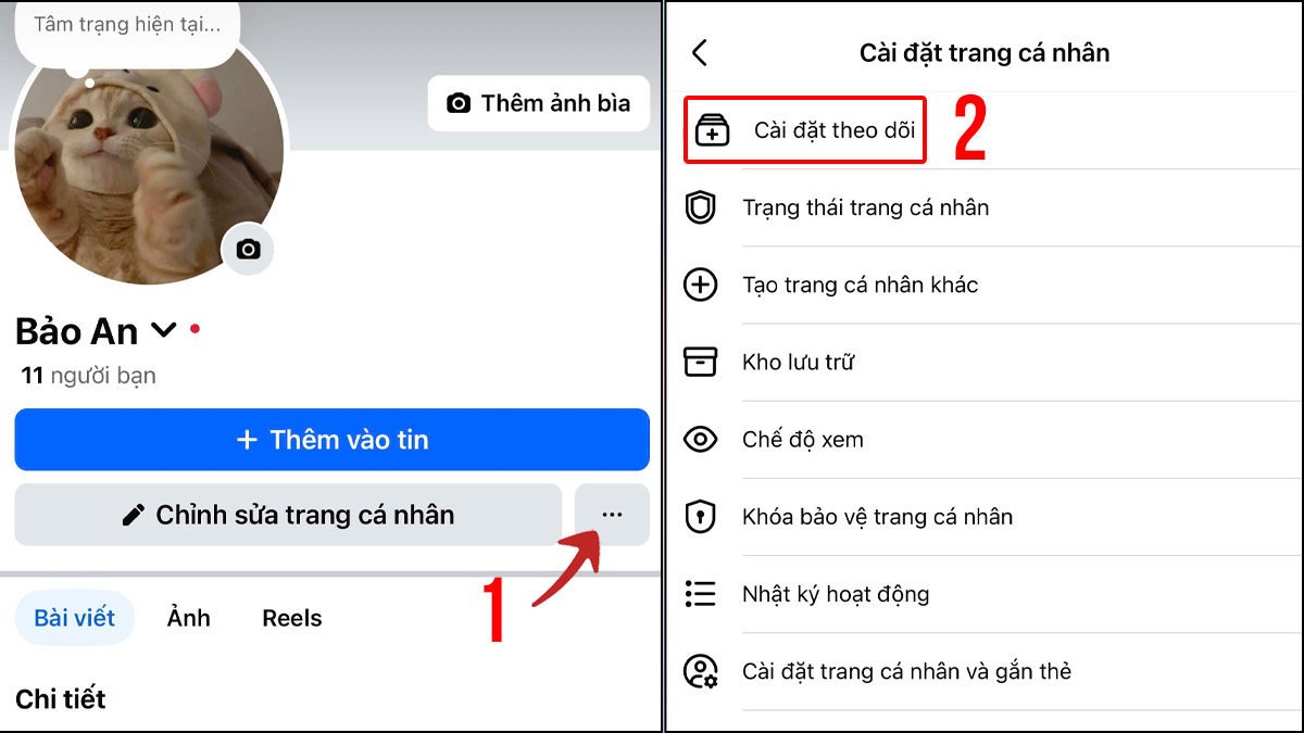 Ẩn danh sách Fanpage đã thích trên điện thoại - bước 1