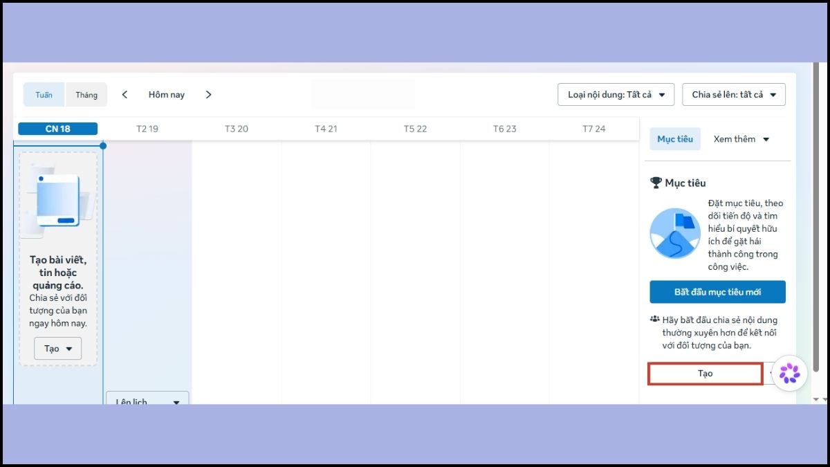 Hướng dẫn sử dụng Meta Business Suite quản lý lên lịch đăng bài - bước 2
