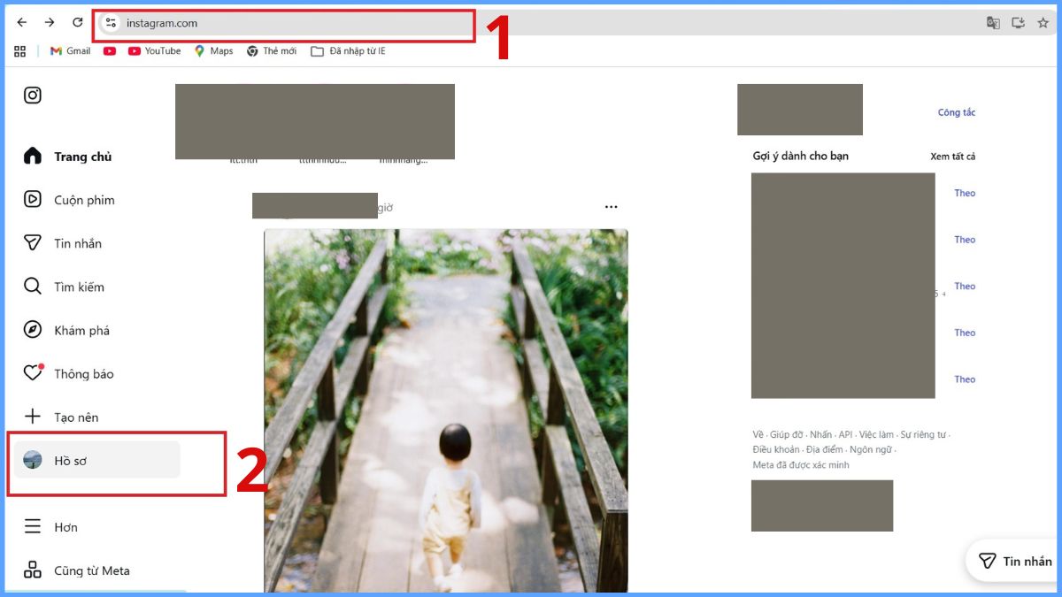 Cách ẩn lối tắt Threads trên Instagram - bước 1