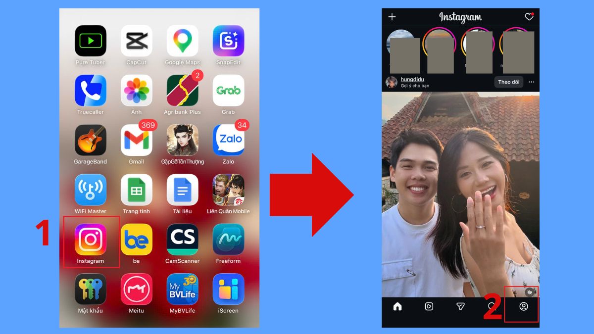 Cách ẩn lối tắt Threads trên Instagram trên máy tính