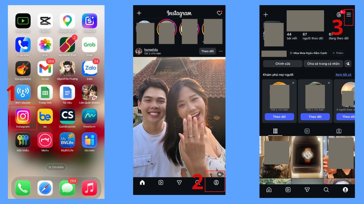 Hướng dẫn gỡ Threads trên Instagram - bước 1
