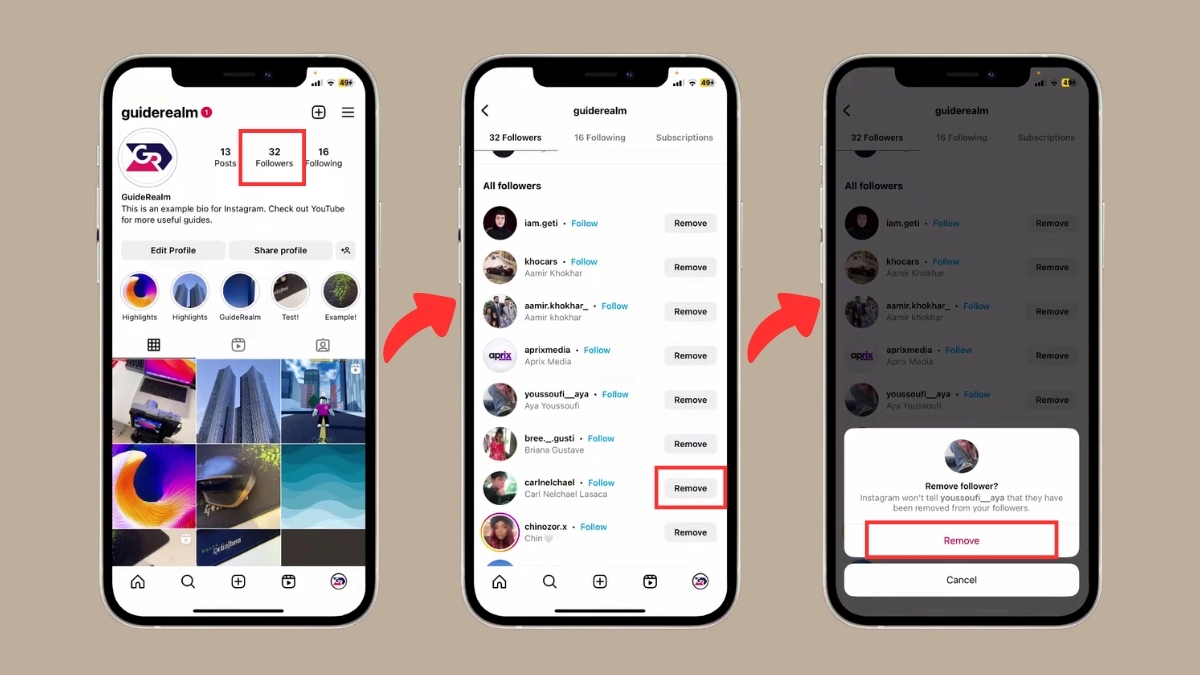 Cách ẩn người mình theo dõi trên Instagram với bạn bè và người khác