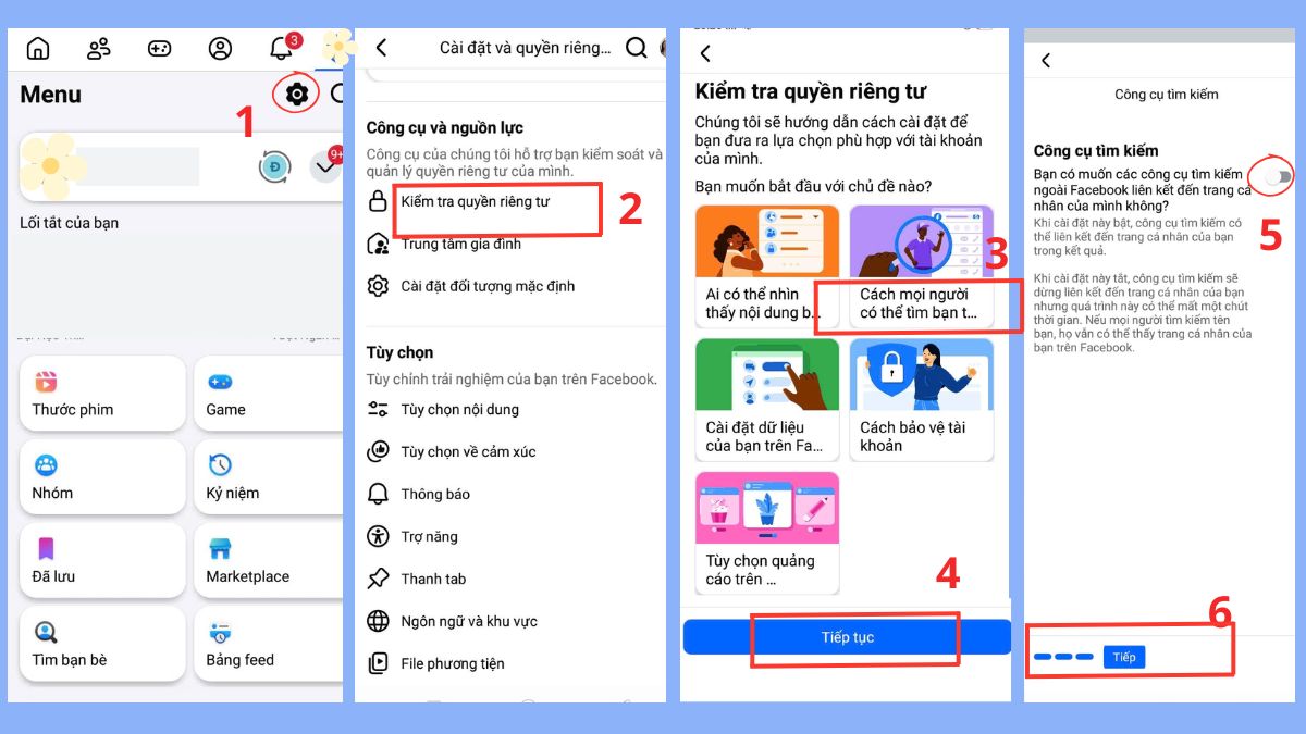 Cách ẩn tài khoản Facebook khỏi tìm kiếm của người lạ