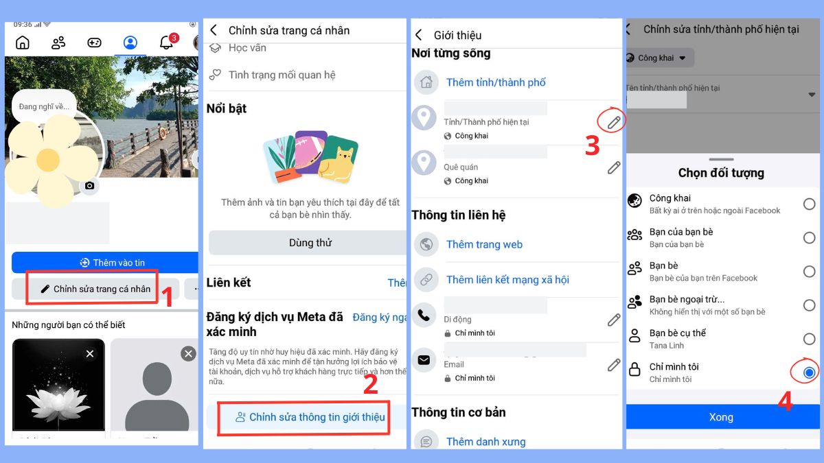 Cách ẩn thông tin cá nhân Facebook 