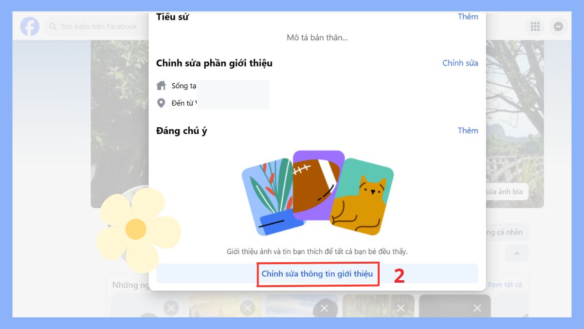 cách ẩn tài khoản Facebook trên máy tính -  bước 2