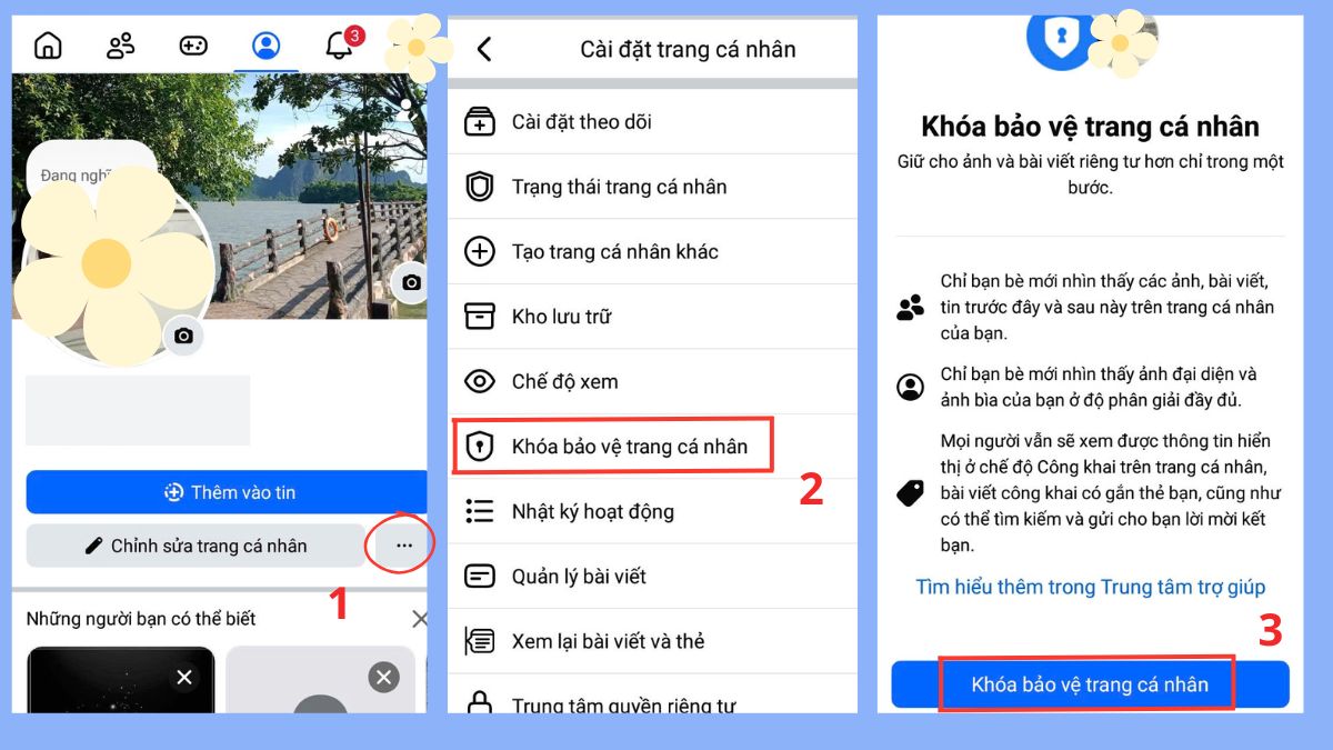 cách khóa trang cá nhân Facebook
