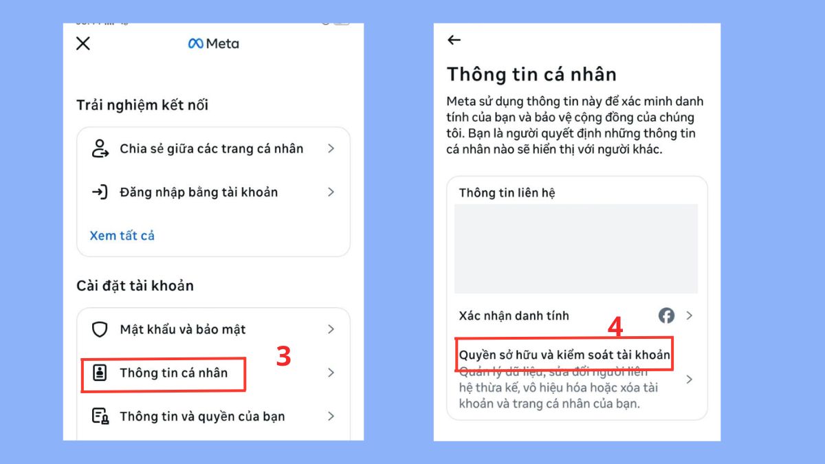 Vô hiệu hóa tạm thời tài khoản Facebook - bước 2
