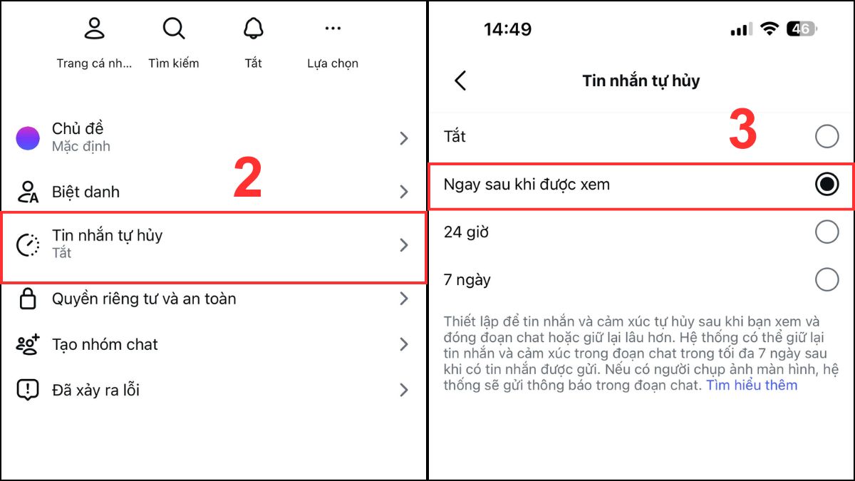 Cách ẩn tin nhắn trên Instagram bằng chế độ Vanish Mode - bước 2