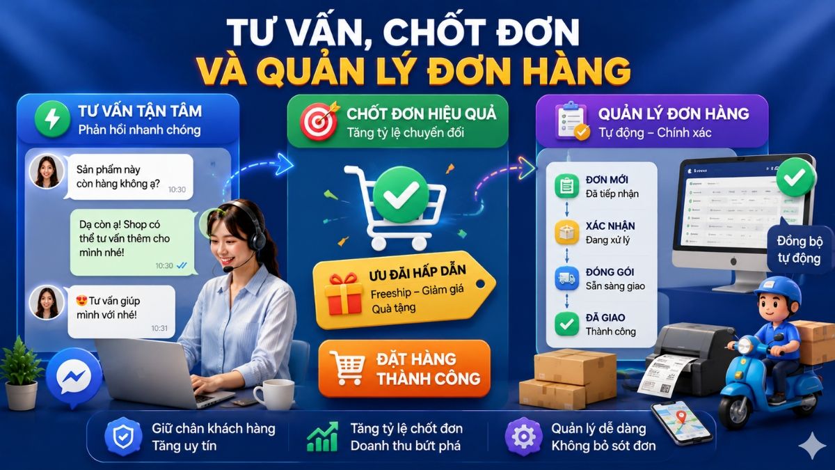 Cách bán hàng trên Facebook hiệu quả và đắt khách chi tiết - tư vấn chốt đơn