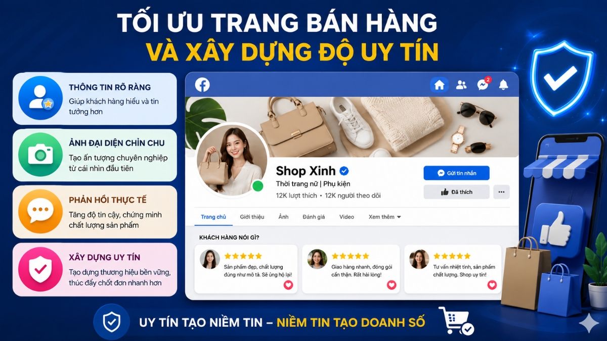 Cách bán hàng trên Facebook hiệu quả và đắt khách chi tiết - tối ưu trang bán hàng