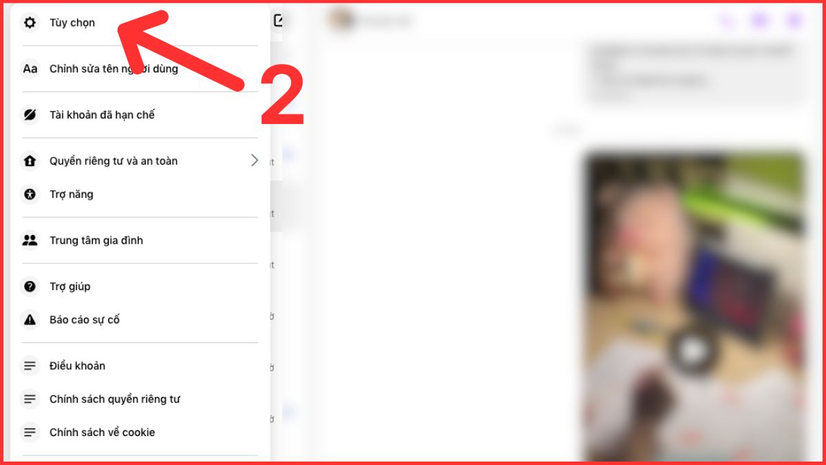 Bật chế độ Dark Mode Messenger trên Desktop - bước 2