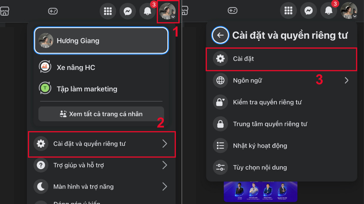 Cách bỏ chặn khi đã xóa tin nhắn trên Messenger bằng máy tính - bước 1