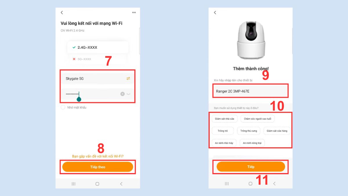Cài đặt camera Imou trên điện thoại OPPO - bước 4
