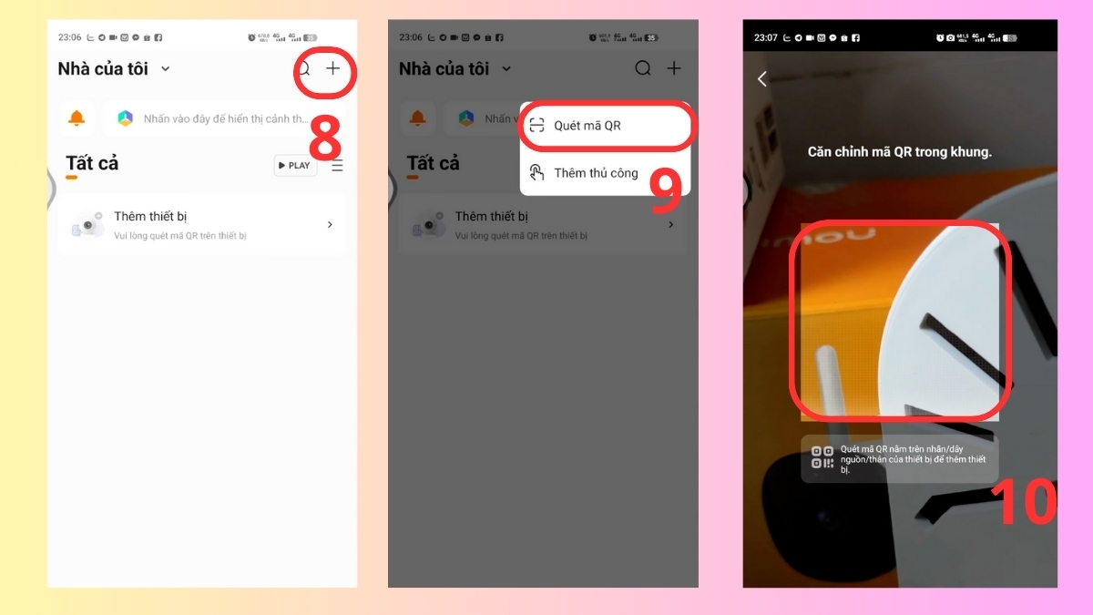 Cách cài đặt camera IMOU trên điện thoại - bước 3