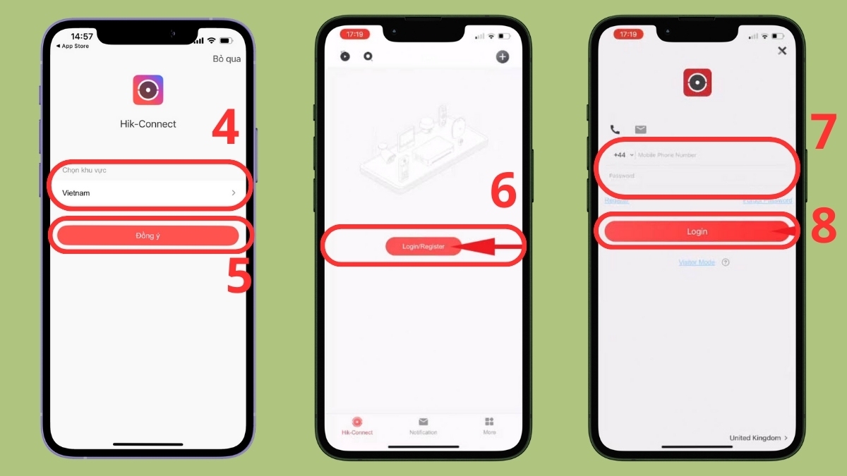 Cách cài đặt camera Hikvision trên điện thoại - bước 2