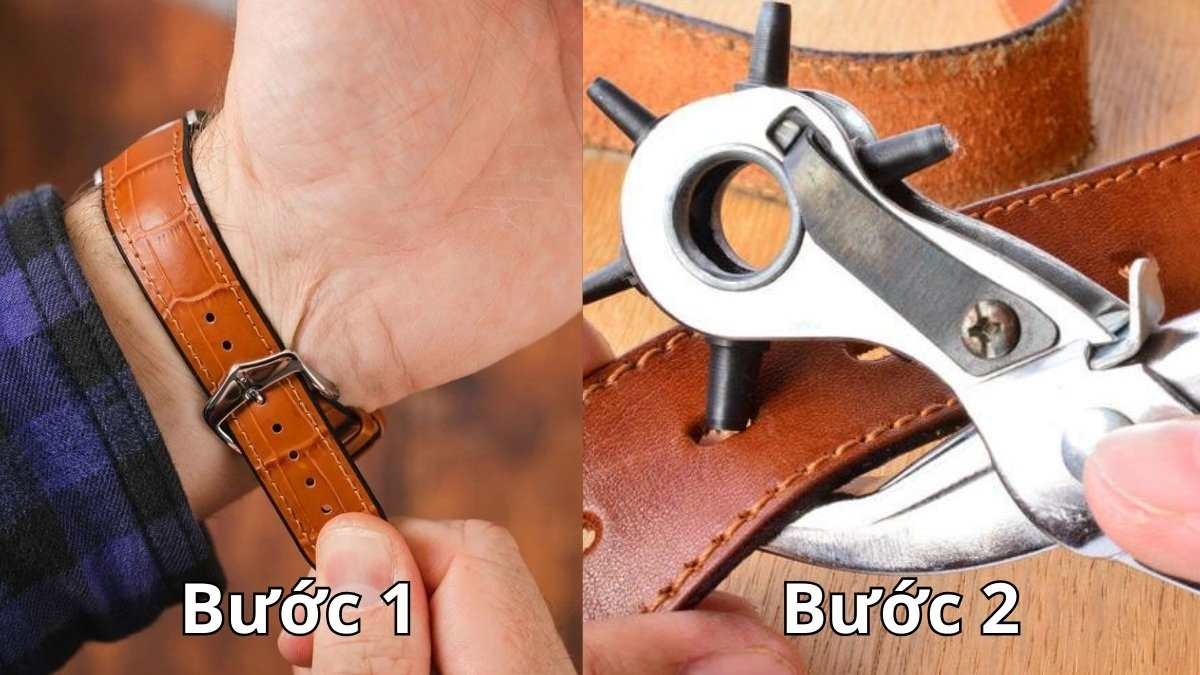 Cách cắt dây đồng hồ da, cao su