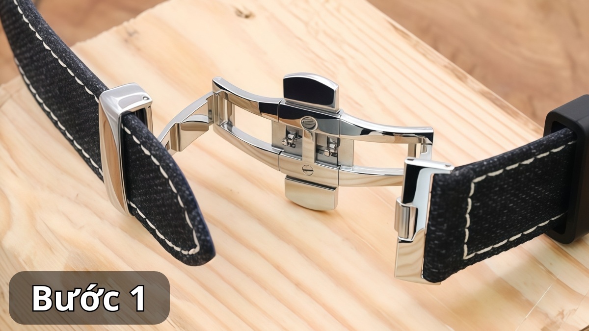 Cách cắt dây đồng hồ da, cao su - bước 1