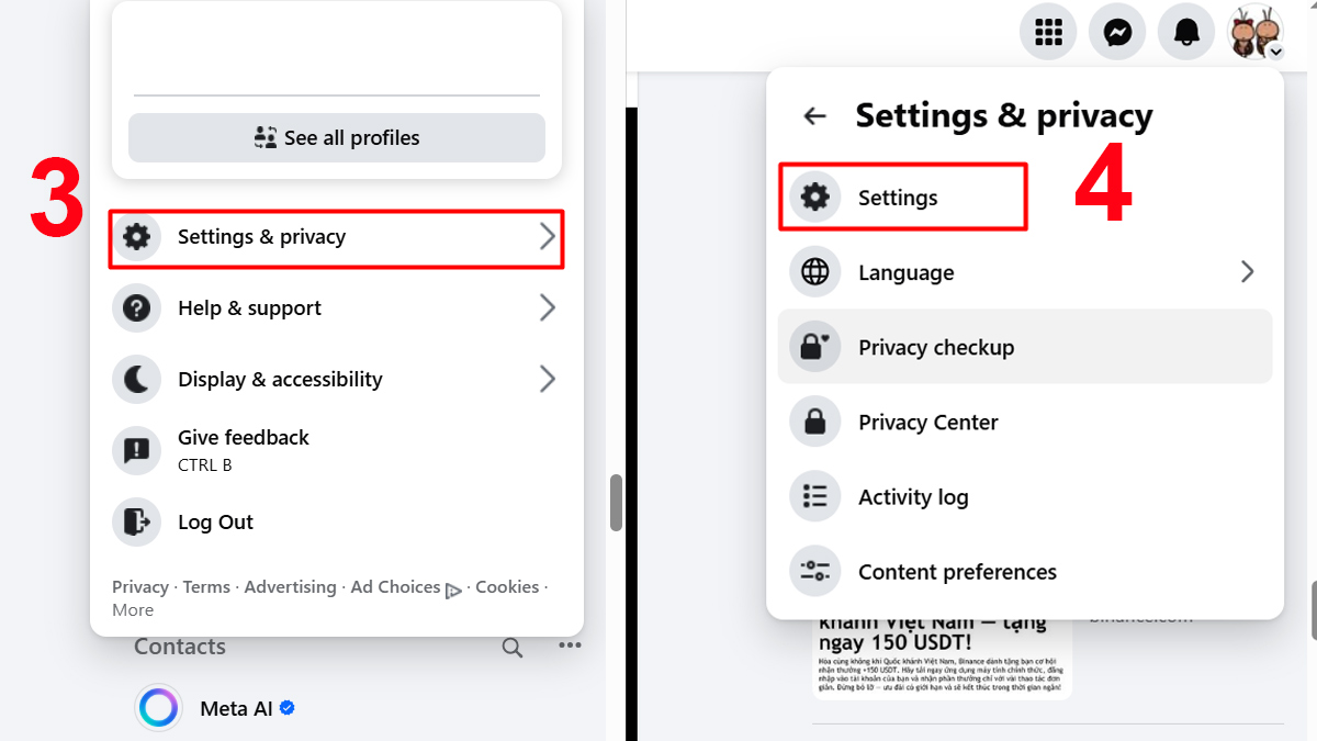 Cách chặn lời mời kết bạn trên Facebook bằng máy tính/PC - bước 2