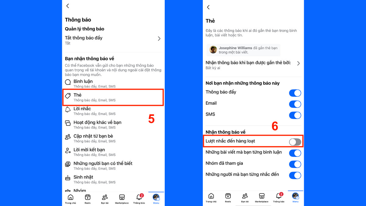 Cách chặn tag @mọi người trên Facebook bằng điện thoại - bước 3