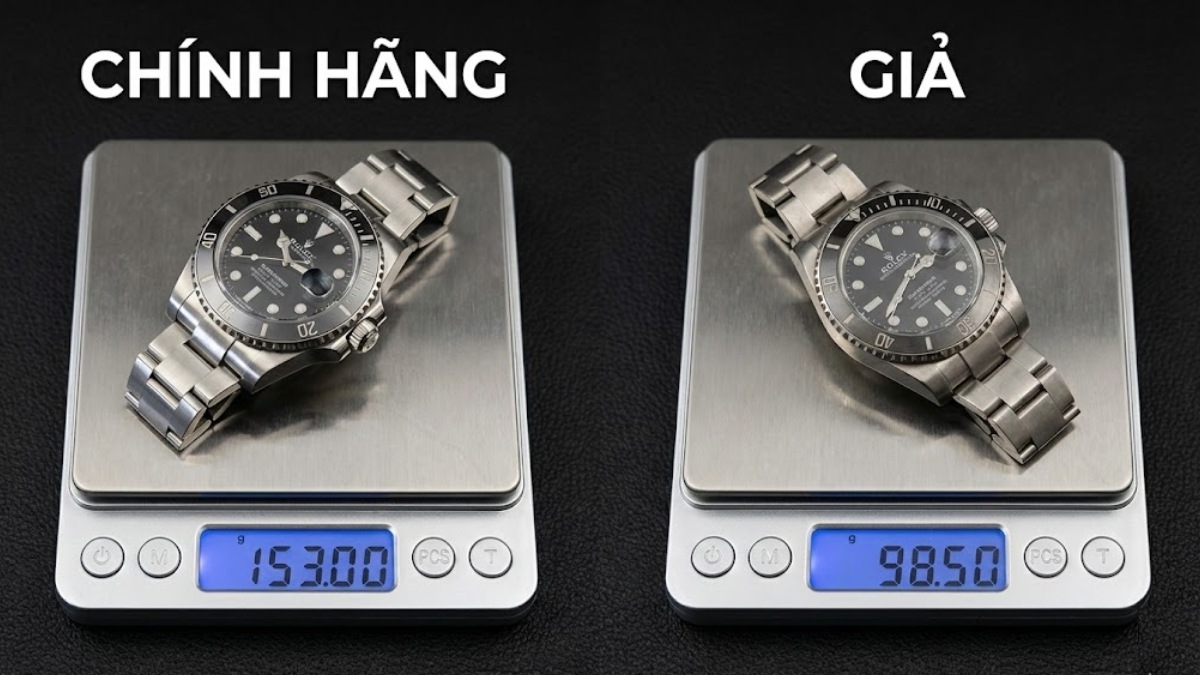 Trọng lượng tổng thể của đồng hồ