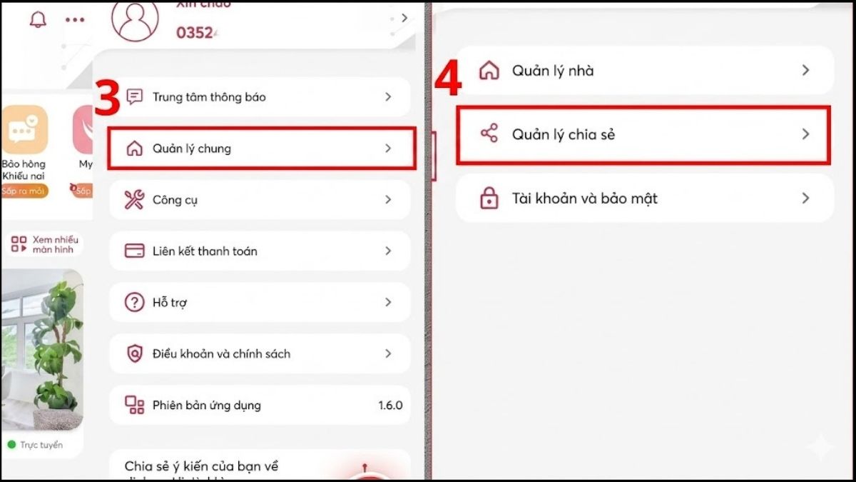 Chia sẻ camera Viettel - bước 2