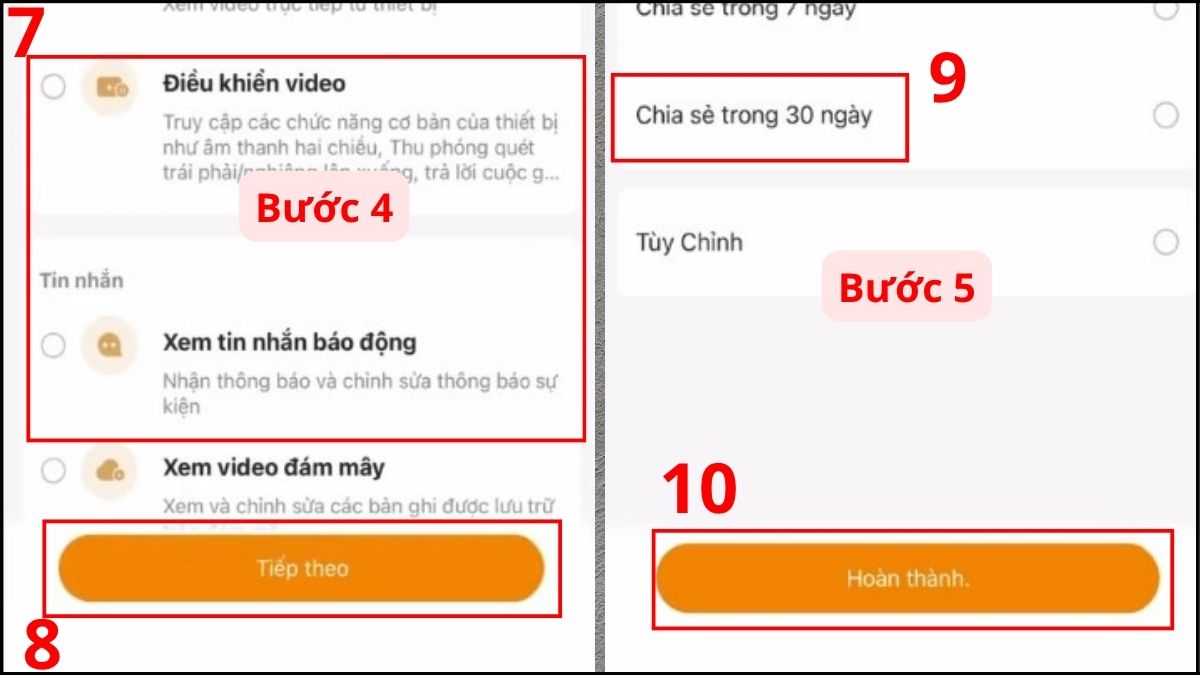 Chia sẻ camera Imou - bước 5