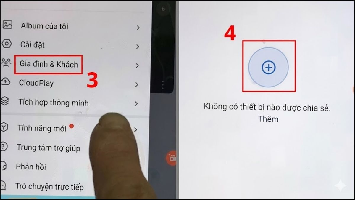 Chia sẻ camera Ezviz - bước 2