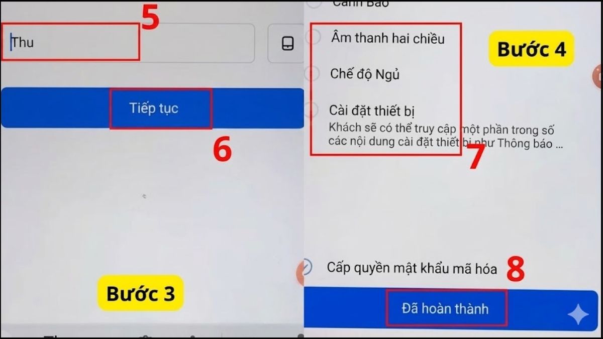 Chia sẻ camera Ezviz - bước 3,4