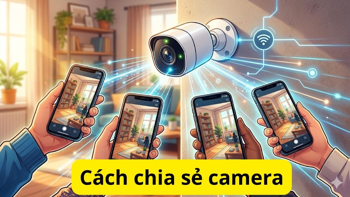 Cách chia sẻ camera cho điện thoại người khác theo từng dòng