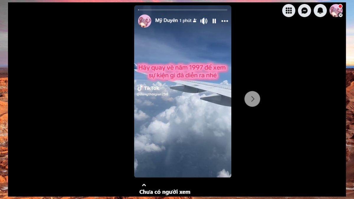 Hướng dẫn cách chia sẻ video từ TikTok lên story Facebook trên máy tính - bước 4.1