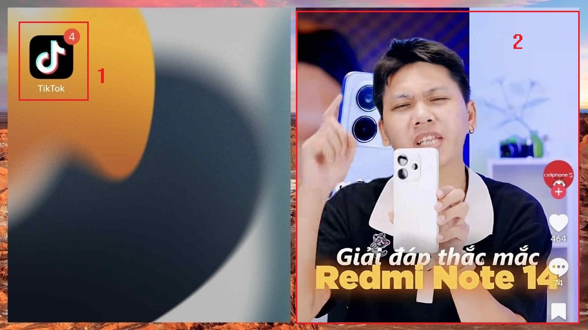 Chia sẻ video TikTok lên story Facebook bằng cách lưu video và chia sẻ - bước 1