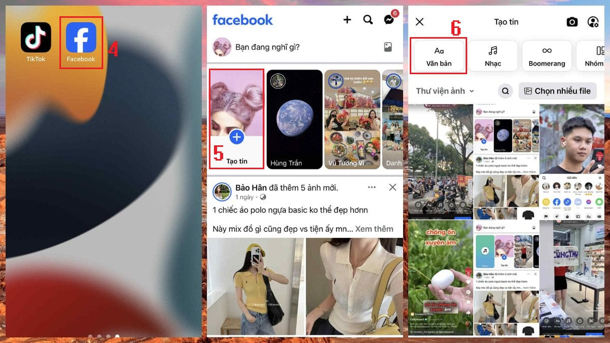 Cách chia sẻ video TikTok lên story Facebook qua link - bước 2