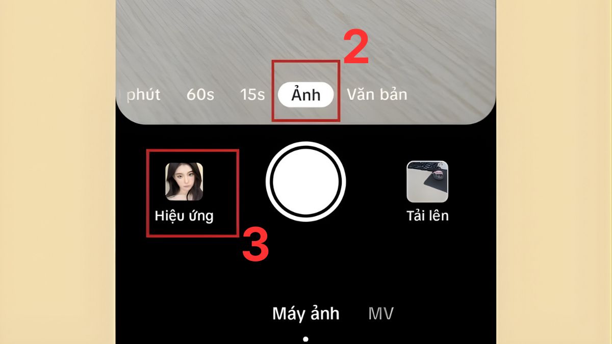 Cách chụp ảnh trên TikTok bằng chế độ "Ảnh" trực tiếp trên TikTok - bước 2