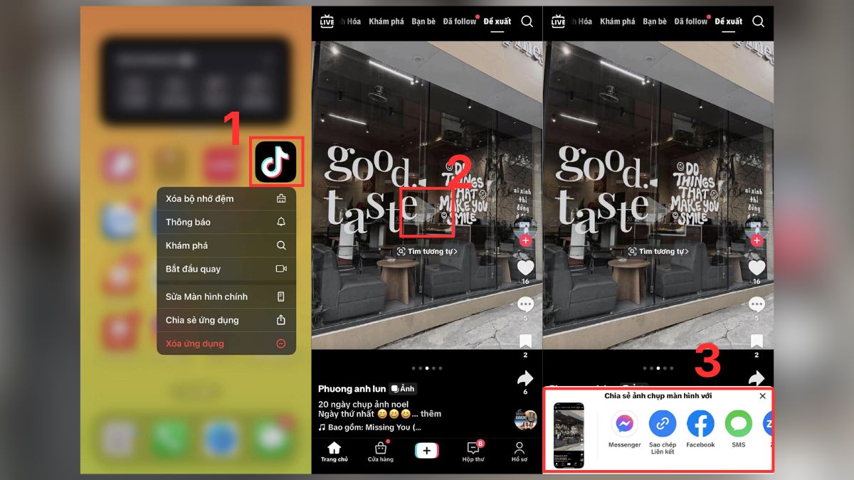 Cách chụp ảnh trên TikTok bằng Screenshot