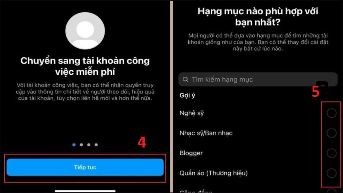 Cách chuyển từ tài khoản cá nhân sang doanh nghiệp Instagram - bước 3