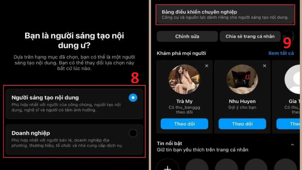 Cách chuyển từ tài khoản cá nhân sang doanh nghiệp Instagram - bước 5
