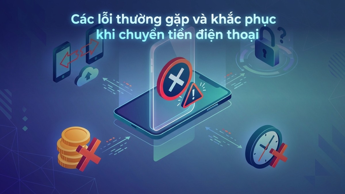 Các lỗi thường gặp và khắc phục khi chuyển tiền điện thoại