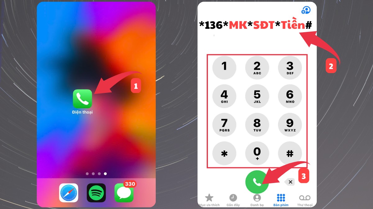 Cách chuyển tiền điện thoại mạng Viettel
