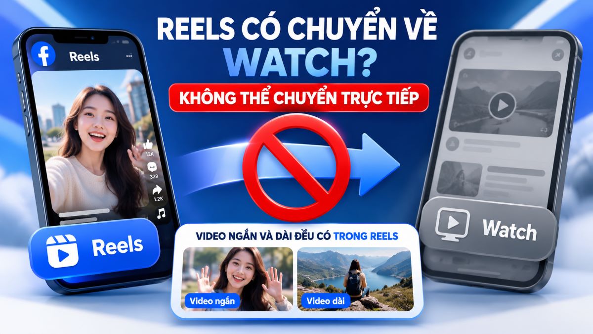 Có chuyển Reels sang Watch trực tiếp được không?