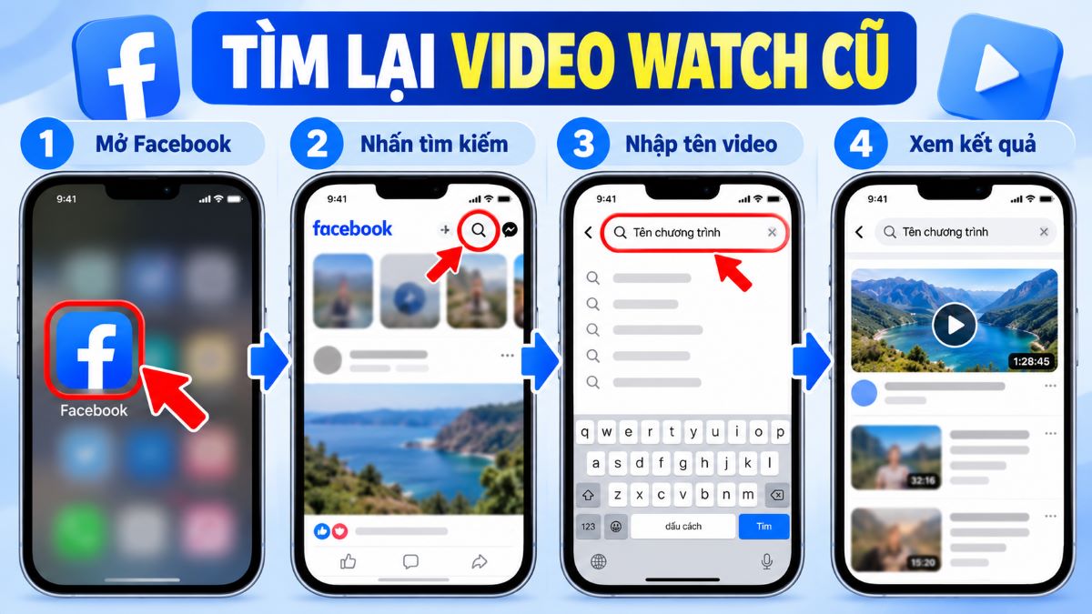 Cách xem video Facebook Watch cũ thay vì Reels