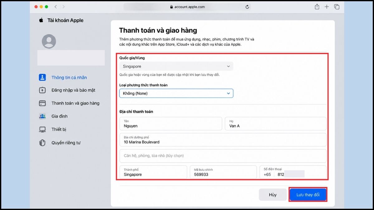 Cách chuyển vùng App Store sang Singapore bằng máy tính - bước 5