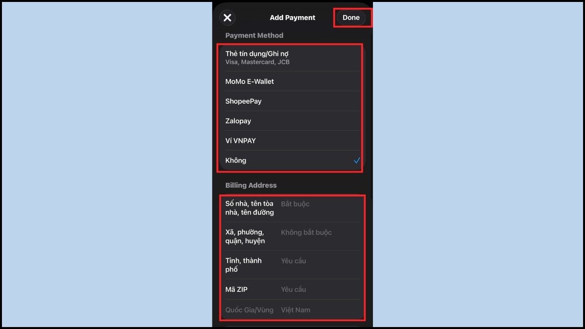 Cách chuyển vùng App Store từ Singapore về Việt Nam - bước 5