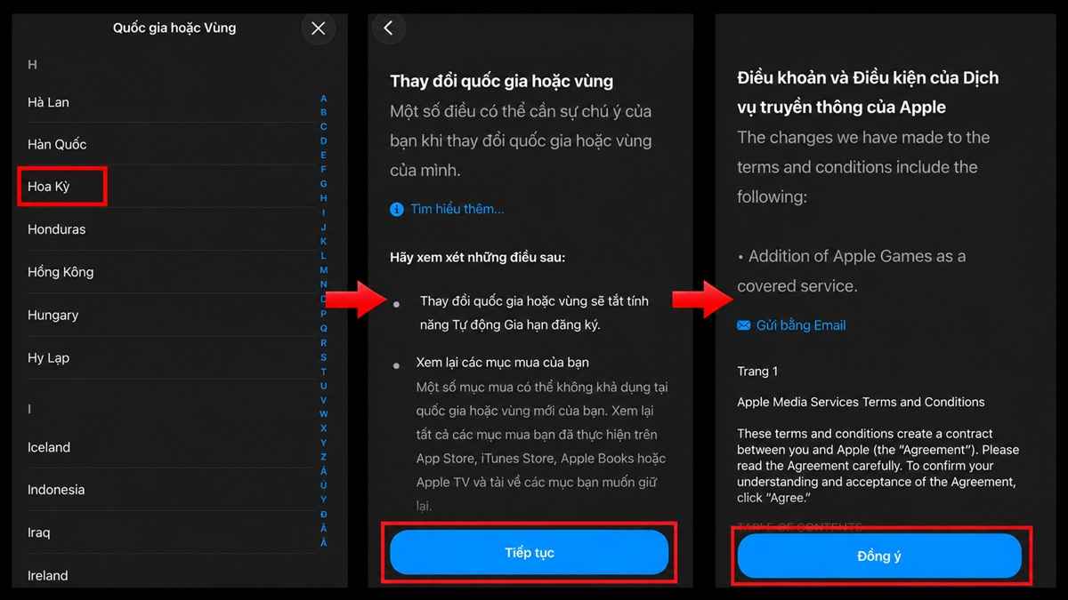 Cách chuyển vùng App Store sang Mỹ chi tiết - bước 3