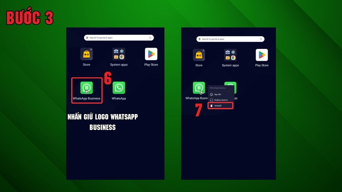 Cách đăng xuất WhatsApp Business - bước 3