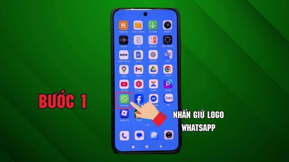 Cách đăng xuất WhatsApp trên Android - bước 1