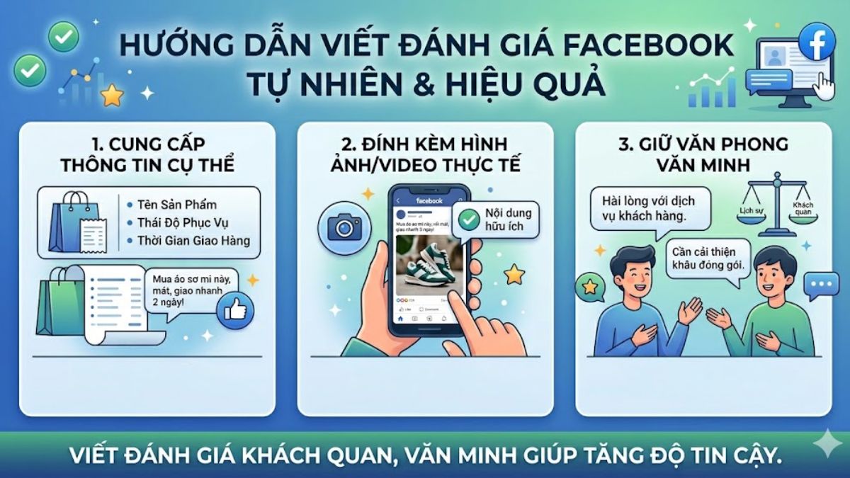 Kinh nghiệm viết đánh giá page trên Facebook tự nhiên và hiệu quả